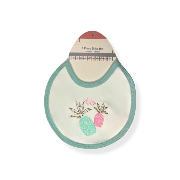 Hello pineapple Baby bib