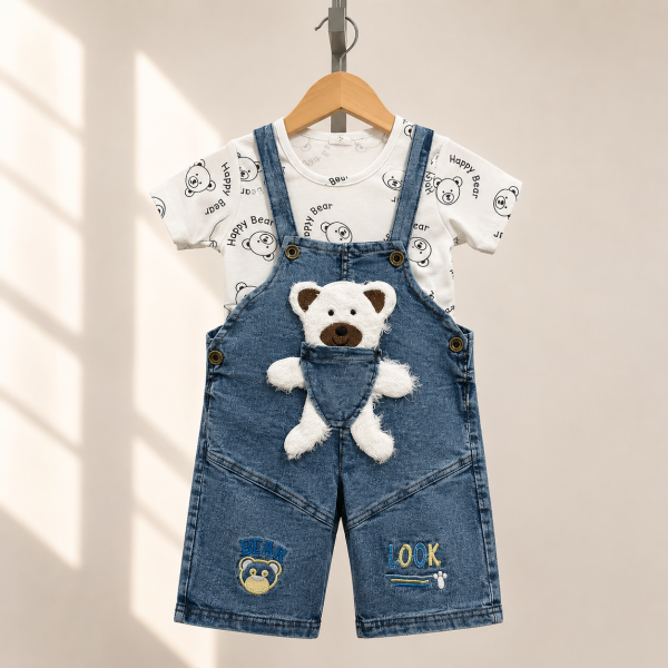 Denim Bear Dungaree
