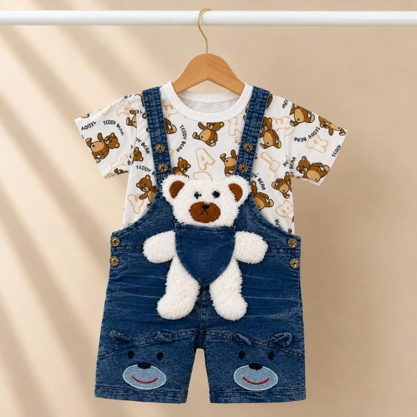 Denim Bear Dungaree