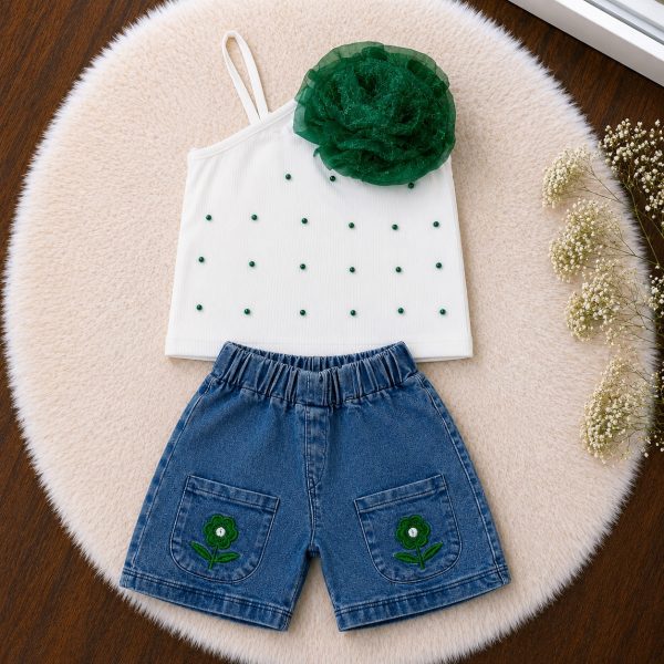 Azadi Blossom Denim Set